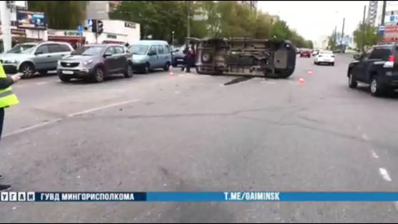 Авария со скорой в Минске