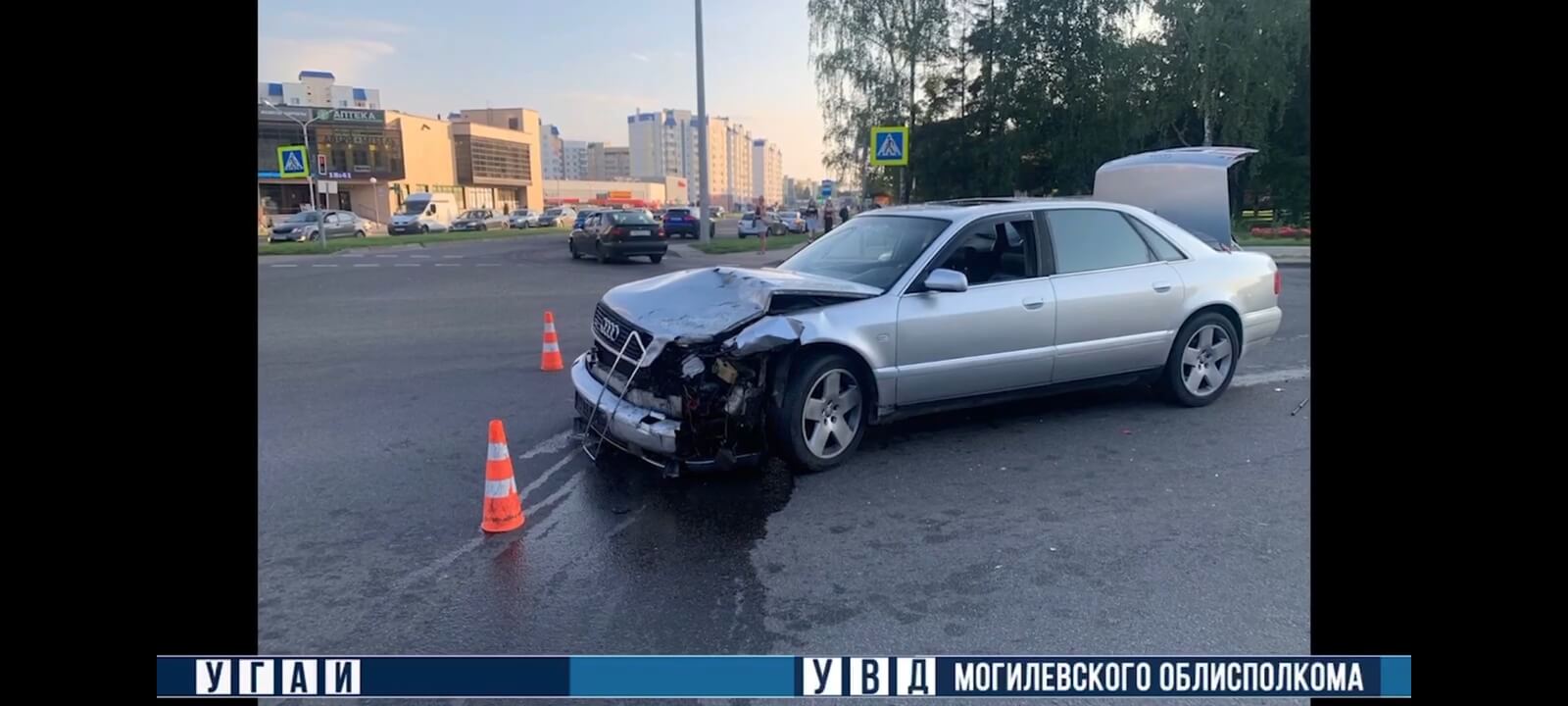 В Могилеве пьяный бесправник в ходе погони устроил ДТП