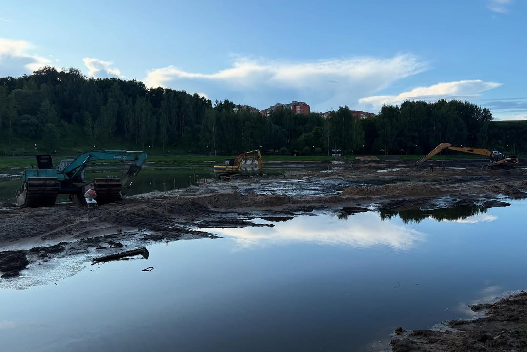 Река Дубровенка в Могилеве, строительство