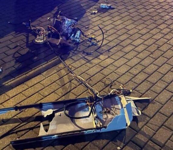 В Минске сбили дрон с боевой начинкой — обломки упали рядом с жилым домом