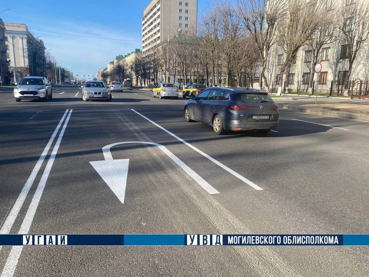 Дорога со стороны улицы Пионерской в сторону проспекта Мира в Могилеве