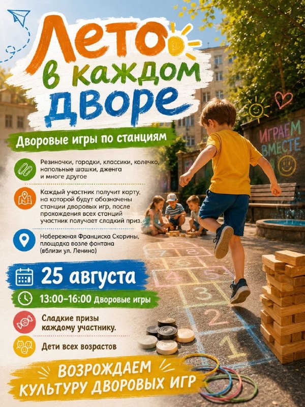Постер к акции "Лето в каждом дворе"
