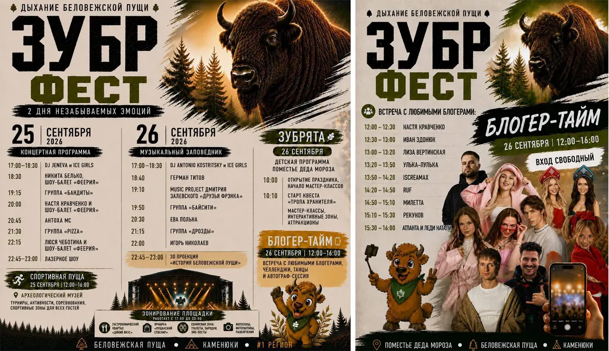 Программа зубр-фест 2026